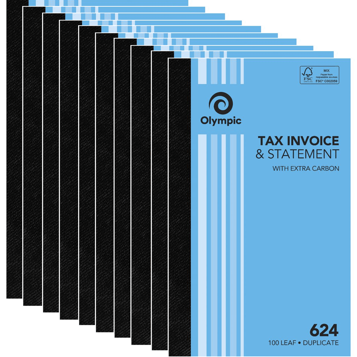 thumbnail image 2 of Olympic 724 Duplicate Invoice & Statement Book – 200x125mm, 50 Leaf, Sequentially Numbered 2 of 5