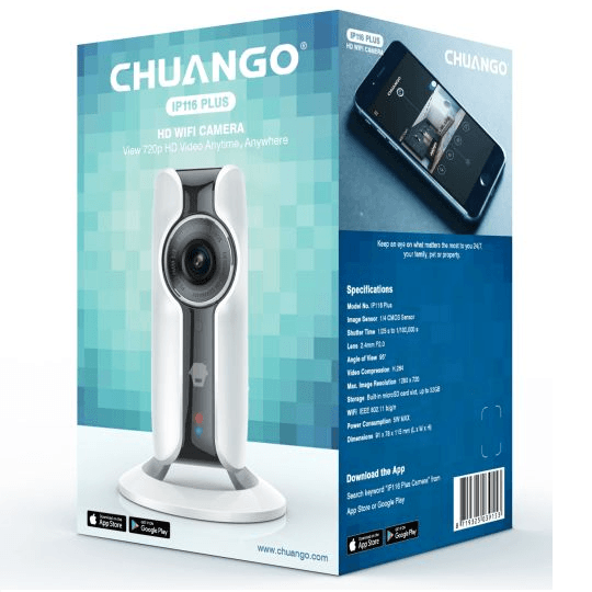 Chuango ip116 plus 2024 hd wifi camera