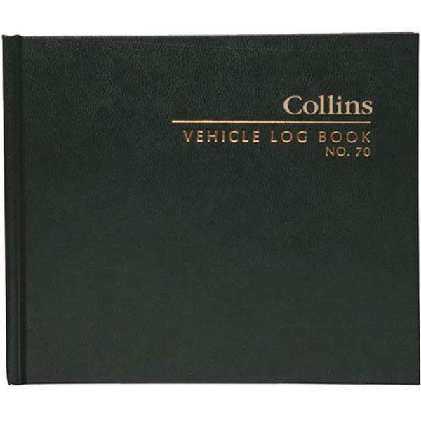 Collins 70 Vehicle Log Book A6 Black VLBP99 - SuperOffice