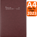 Collins A4 Day to Page 2023 Appointment Diary Burgundy 140.P78 140.P78-23 (140F 2023) - SuperOffice