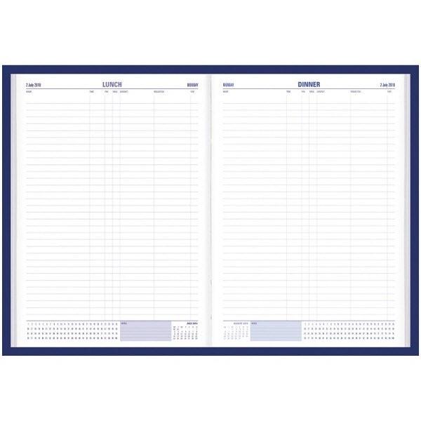 Collins Debden 2024 Table Booking Diary 2-Page Per Day A4 Restaurants Cafes TBD.P59-24 - SuperOffice