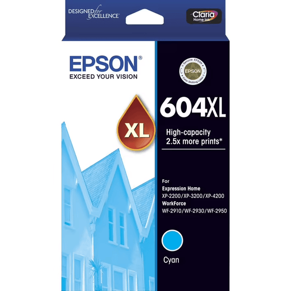 Epson 604XL Ink Cartridge Set Cyan High Yield C13T10H292 C13T10H292 - SuperOffice