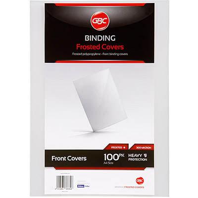 Gbc Ibico Polycover Binding Cover 300 Micron A4 Frosted Pack 100 BCP300CL100 - SuperOffice