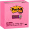 Post-It 654-5Ssnp Super Sticky Notes 76 X 76Mm Neon Pink 6545SSNP - SuperOffice