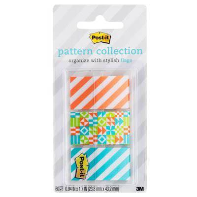 Post-It 682-Geos Pattern Flags Geos Collection Assorted Pack 60 70005242055 - SuperOffice