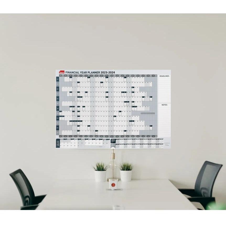 Sasco 20232024 Wall Planner Calendar Financial Year SuperOffice