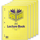 Spirax 906 Lecture Book 7mm Ruled Hole Punched Spiral Bound 140 Pages A4 Pack 5 56906 (5 Pack) - SuperOffice