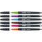 Texta Ballpoint Pen Brights Assorted Pack 6 Hangsell 49441 - SuperOffice