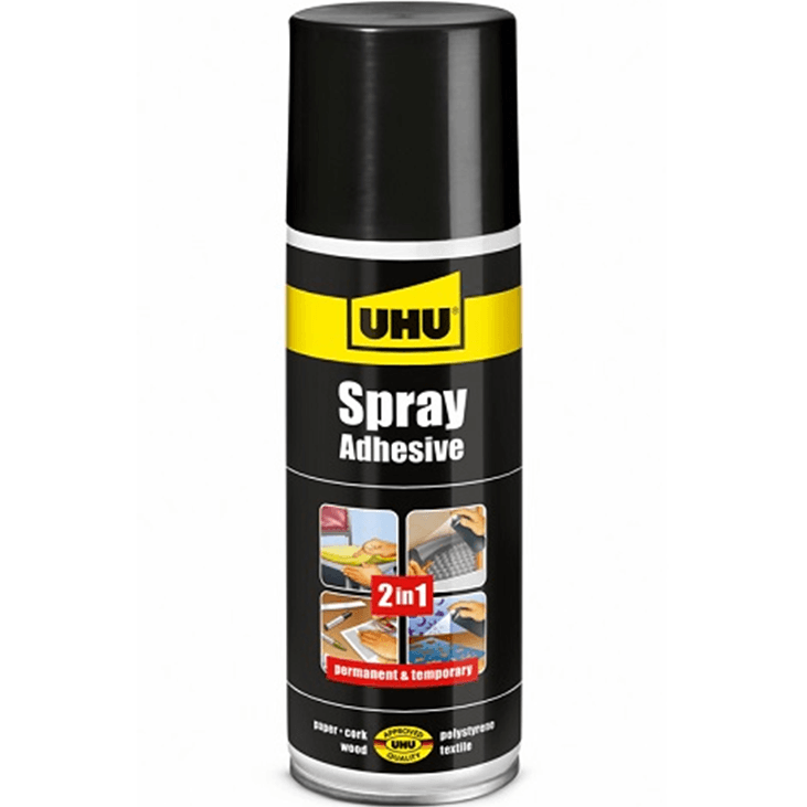 UHU Spray Adhesive Glue Can 200mL SuperOffice