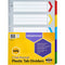 10 Pack Marbig Tab Dividers Manilla Board 5-Tab A3 Portrait Assorted Colours 38605F (10 Pack) - SuperOffice