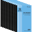 10 Pack Olympic 624 Duplicate Tax Invoice & Statement Book Bulk 140872 (10 Pack) - SuperOffice