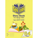 10 Pack Spirax 166 Story Book Dotted Thirds 18mm 70Gsm 64 Page 335x240mm 56166 (10 Pack) - SuperOffice