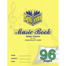 10 Pack Spirax 242 Music Book 96 Page Staved Lines 55242 (10 Pack) - SuperOffice