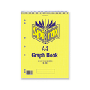 10 Pack Spirax 585 Graph Book Top Opening 5mm 60 Page A4 Spiral 55237 (10 Pack) - SuperOffice