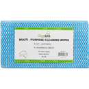 10 Packs Cleanlink Multi-Purpose Cleaning Wipes 600x600mm Blue Pack 20 Sheets Commercial Grade 30013CM (10 packs) - SuperOffice