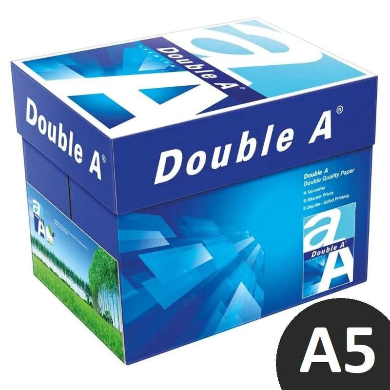 10 Packs Double A A5 Premium Copy Paper White 80GSM Smooth 500 Sheets 35095 (10 Pack) - SuperOffice