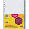 10 Packs Marbig Index Divider PP 1-54 Tab A4 Grey 35140 (10 Packs) - SuperOffice