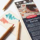 100 Derwent Lightfast Coloured Pencils Professional Tin Set + Paper Pad Light Fast 2306017 - SuperOffice