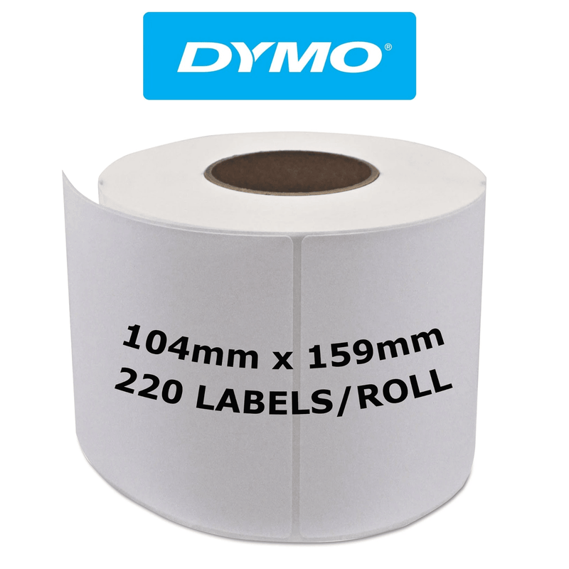 10x Dymo LabelWriter 4XL/5XL 220 Shipping Labels Roll 104X159mm S0904980 eParcel BULK S0904980 (10 Rolls) - SuperOffice