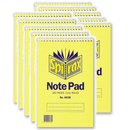 10x Spirax 563B Reporters Notebook Spiral Bound Top Open 300 Page 200x127mm 56050 - SuperOffice