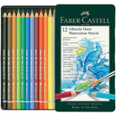 12 Faber-Castell Albrecht Durer Water Colour Pencils Tin Set 117512 - SuperOffice