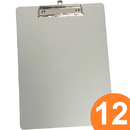 12 Pack Marbig Clipboard Aluminium A4 BULK Clip Board 43300 (12 Pack) - SuperOffice