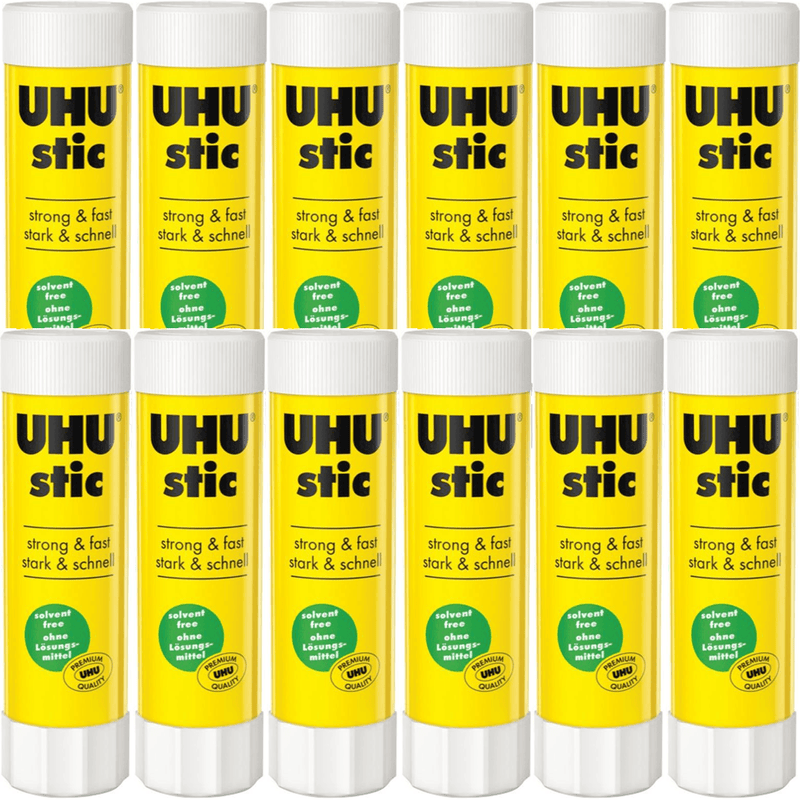 12 Pack UHU Glue Stick 40G Bulk Sticks 3300070 (12 Pack) - SuperOffice