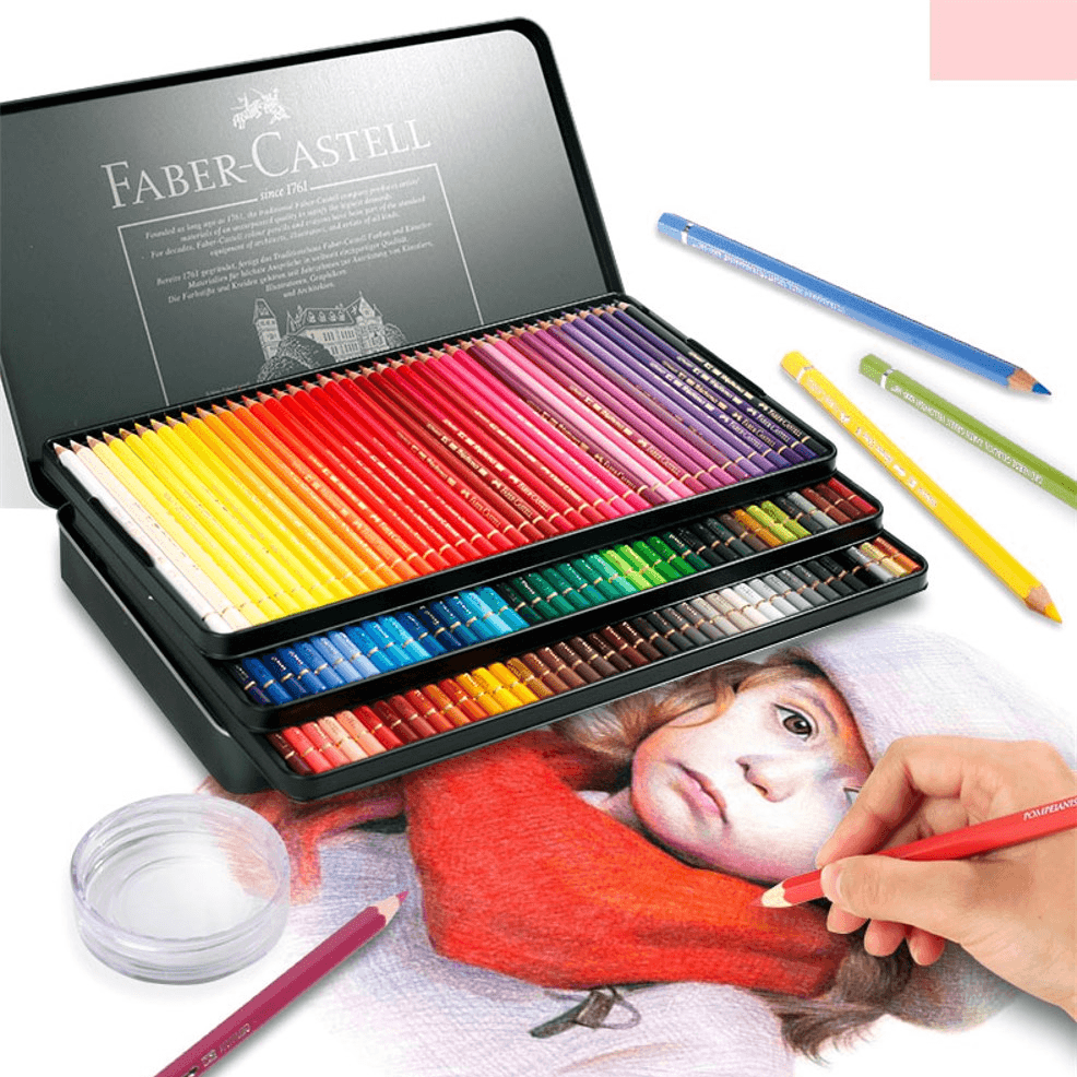 120 Faber-Castell Polychromos Coloured Pencils Tin Set SuperOffice