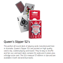 12x Decks Queen's Slipper 52's Playing Cards Blue/Red Bulk Q5212 (12 Decks 52) - SuperOffice