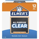 12x Elmers All Purpose School Glue Stick Clear 40G 6020210002 (12 Pack) CLEAR - SuperOffice