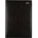 Cumberland 2027 Corporate Appointment Diary Day To Page A4 Black Leathergrain 41CFBK27
