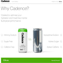 Cadence Electrolyte Sport Hydration Sparkling Drink Citrus 330ml Cans 12 Pack
