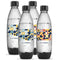 SodaStream Geometric Limited Edition Bottle Dishwasher Safe 1L 4 Pack Black 4742218610 - SuperOffice