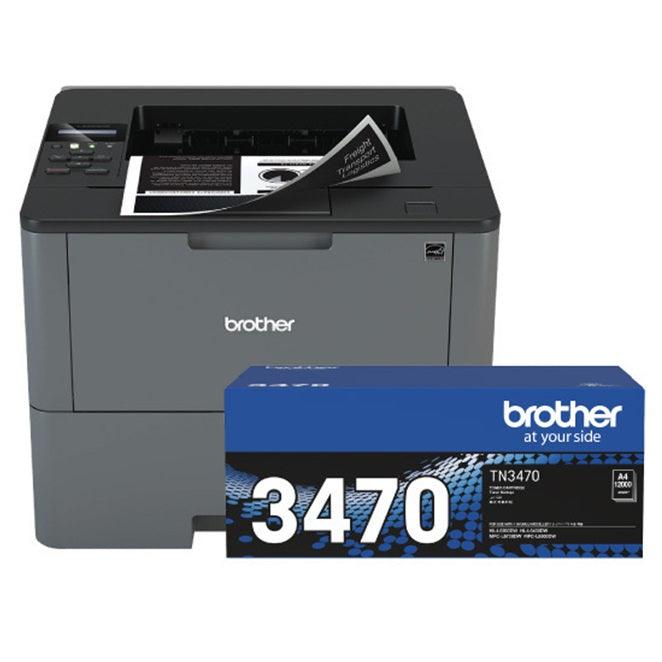Brother HL-L6200DW Mono Wireless Laser Printer with TN-3470 Toner Bundle KITBP6200DWBP - SuperOffice