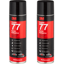 2 Pack 3M Super 77 Multi-Purpose Adhesive Glue Spray Can 374G BULK XE006002507 (2 Pack) - SuperOffice
