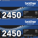 2 Pack Brother TN2450 Toner Ink Cartridge High Yield Genuine TN-2450 TN-2450 (2 Pack) - SuperOffice