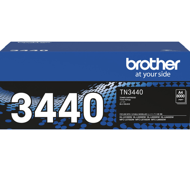 2 Pack Brother TN3440 Toner Ink Cartridge Genuine Original Black TN-3440 TN-3440 (2 Pack) - SuperOffice