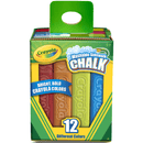 2 Pack Crayola Washable Sidewalk Chalk Assorted Box 12 512012 (2 Pack) - SuperOffice