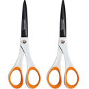 2 Pack Fiskars Titanium Non-Stick Premium Scissors 18cm 2 Pack - 1004720 (18cm) - SuperOffice