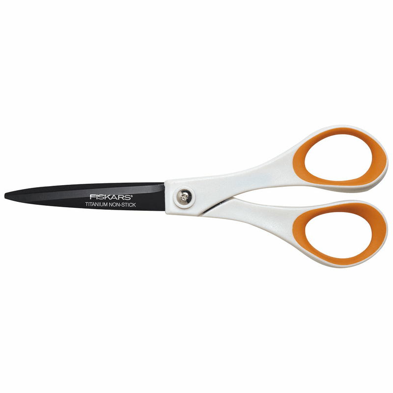 2 Pack Fiskars Titanium Non-Stick Premium Scissors 18cm 2 Pack - 1004720 (18cm) - SuperOffice