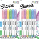 2 Pack Sharpie S-Note Pastel Colours Marker Pens Chisel Tip Pack 6 2130683 (2 Pack) - SuperOffice