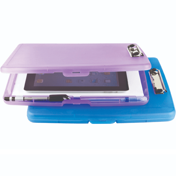 2 Pack Store N Go Slim Clipboard Storage Case Purple/Blue 0398830 (2 Pack) - SuperOffice