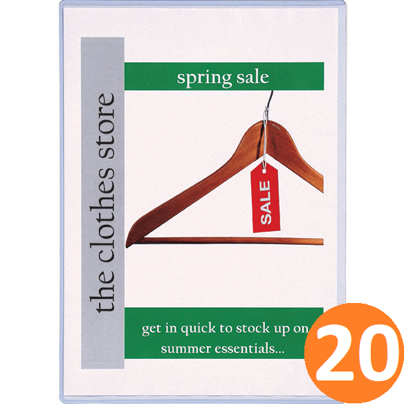 Marbig Document Protector Pvc A4 Clear 20 Pack | SuperOffice