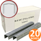 20 Pack Spotnails Galvanized Chisel B8 Staples 3/8" 10mm Leg Box 5,000 STCR2115 B8 3/8 Spotnails (Carton 20) - SuperOffice