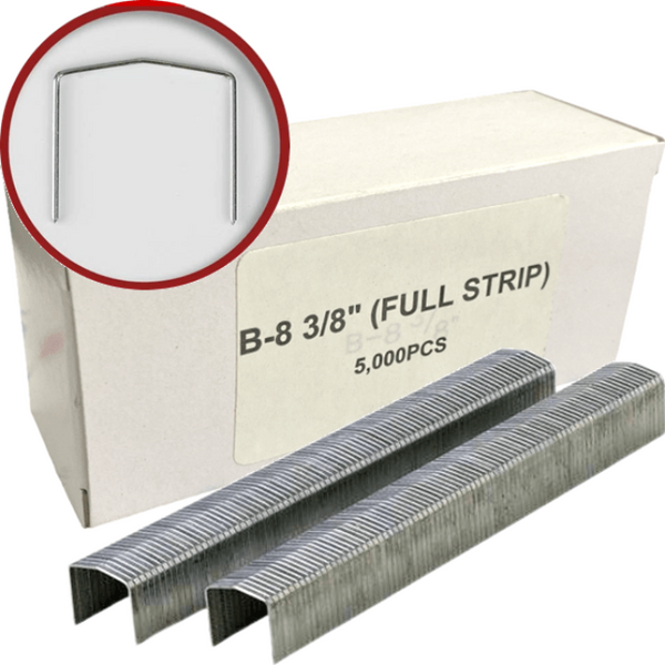 20 Pack Spotnails Galvanized Chisel B8 Staples 3/8" 10mm Leg Box 5,000 STCR2115 B8 3/8 Spotnails (Carton 20) - SuperOffice