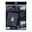 Ultra Pro: UP81359 9-Pocket 11-Hole Platinum Page 10 ct retail pack