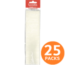 25 Packs Crystalfile Rectangular Inserts Blank White Pack 52 111547 (25 Packs) - SuperOffice