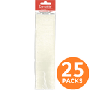 25 Packs Crystalfile Rectangular Inserts Blank White Pack 52 111547 (25 Packs) - SuperOffice