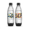 SodaStream Geometric Limited Edition Bottle Dishwasher Safe 1L 4 Pack Black 4742218610 - SuperOffice