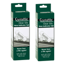 2x Crystalfile Indicator Tabs Clear Box 50 111360C (2 Pack) - Oblong - SuperOffice